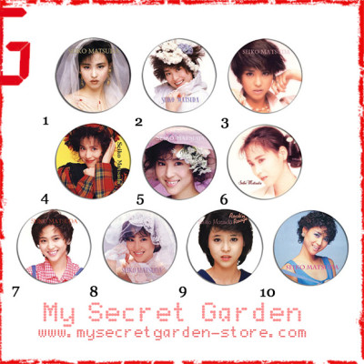 Seiko Matsuda 松田聖子 - Rock'n Rouge, Strawberry Time Pinback Button Badge Set ( or Hair Ties / 4.4 cm Badge / Magnet / Keychain Set )